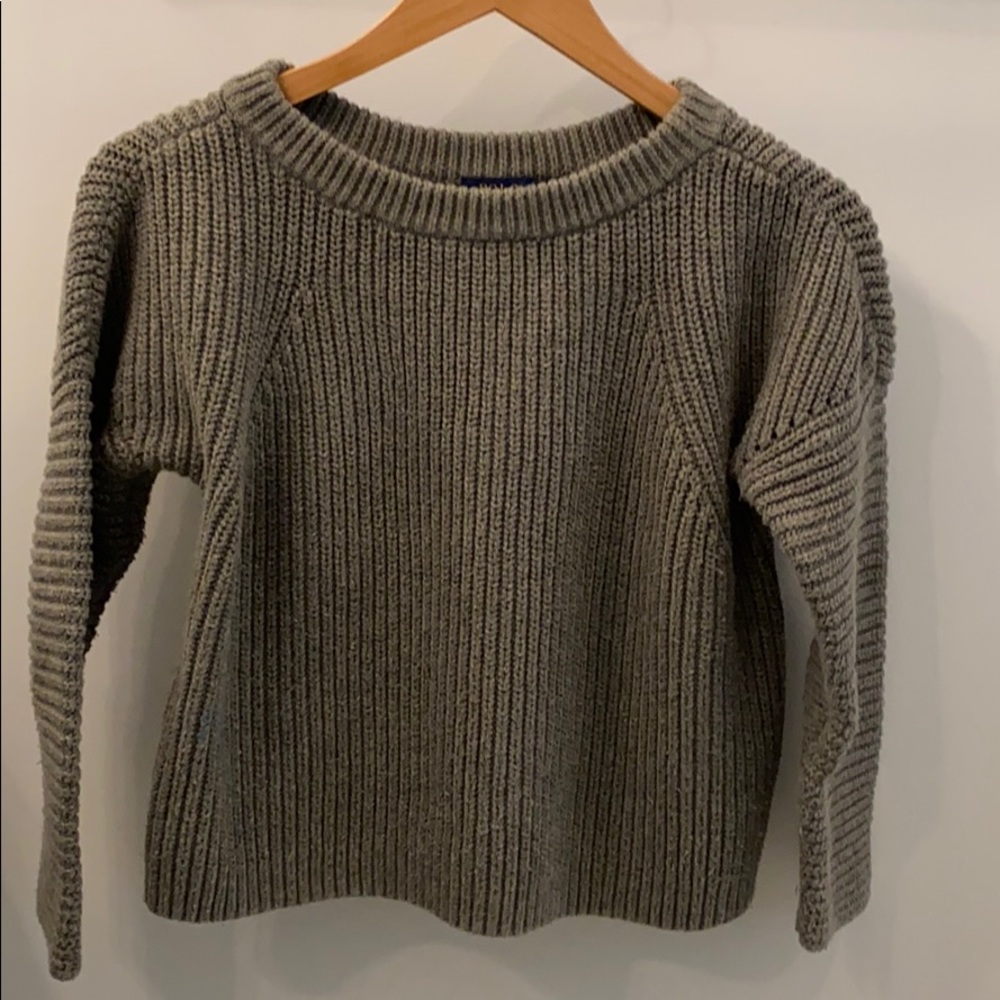 Polo Ralph Lauren Cropped Gray Sweater